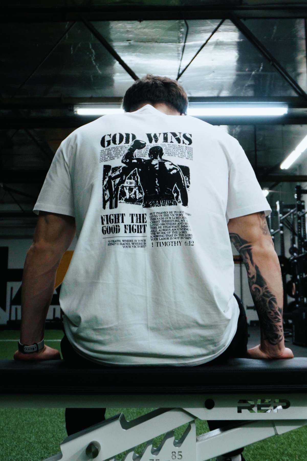 God Wins Tee - White