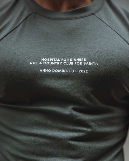 Hospital For Sinners Performance Tee - Olive