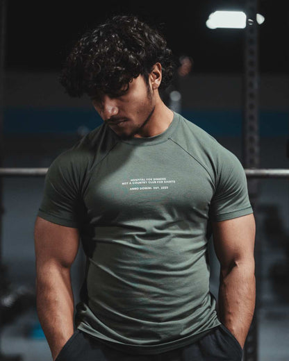 Hospital For Sinners Performance Tee - Olive