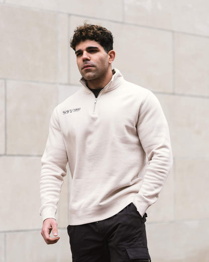 Alive In Christ Quarter Zip - Bone