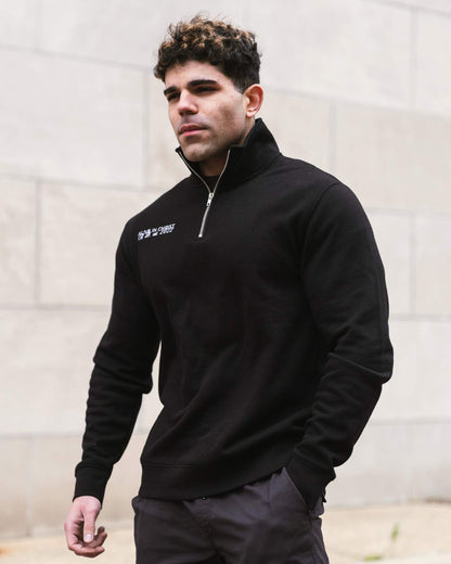 Alive In Christ Quarter Zip - Black