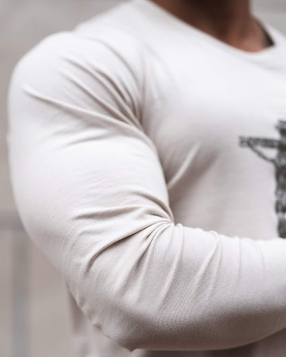 It Is Finished Long Sleeve Tee - Bone