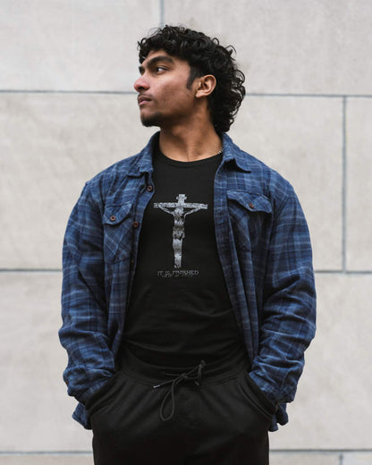 It Is Finished Long Sleeve Tee - Black