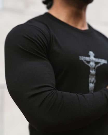 It Is Finished Long Sleeve Tee - Black