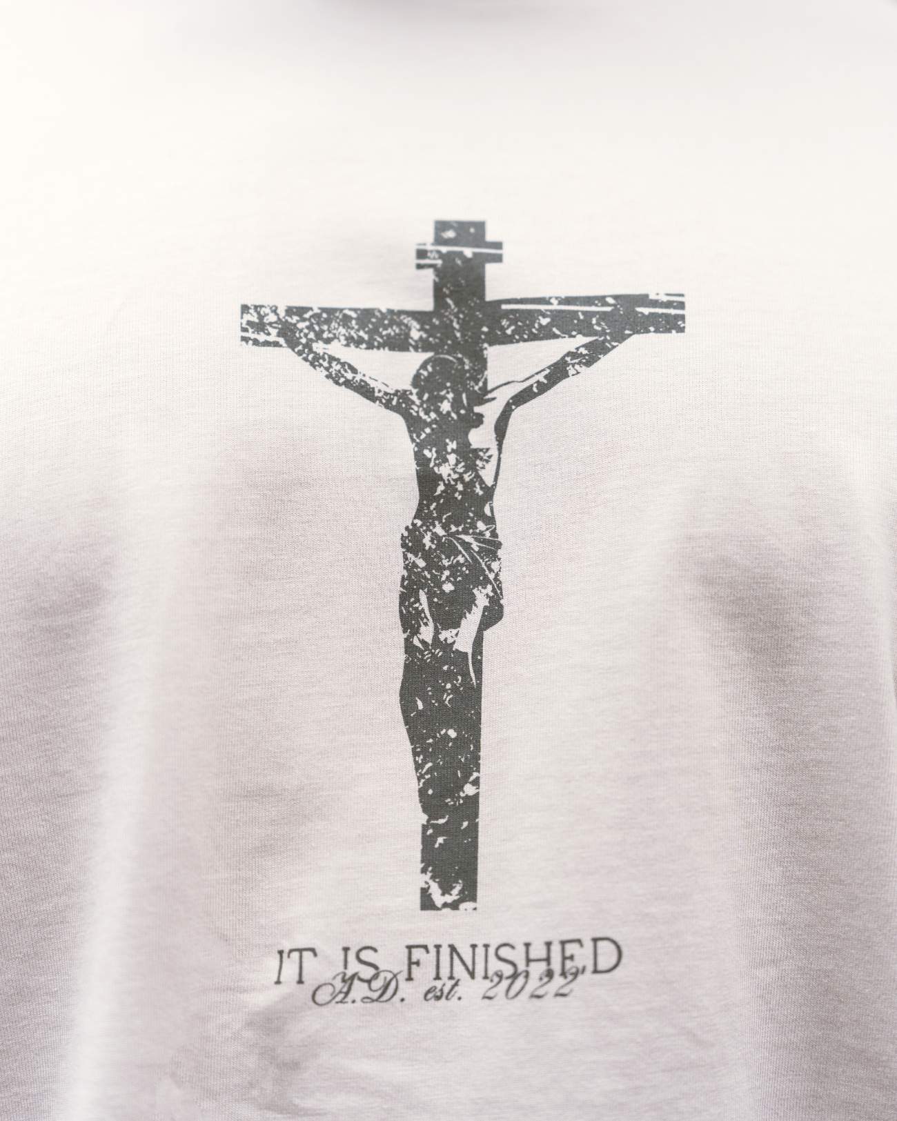 It Is Finished Oversized Tee - Bone