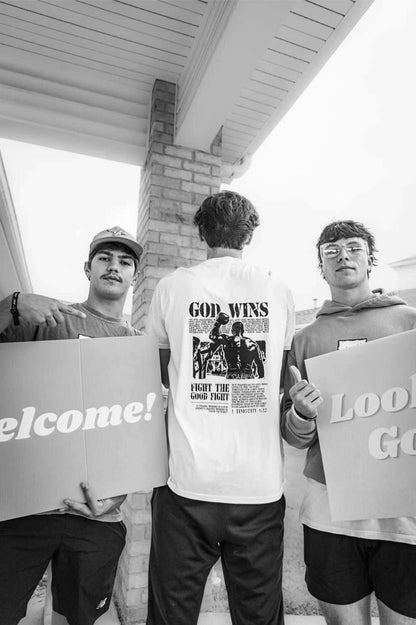 God Wins Tee - White